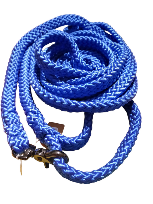 Einzelstück Hundeleine 12mm flach PPM Hohlgeflecht 4,30m lang