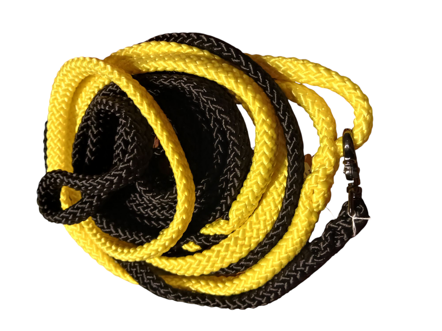 Einzelstück Hundeleine 12mm flach PPM Hohlgeflecht 5,90m lang 2 fabig