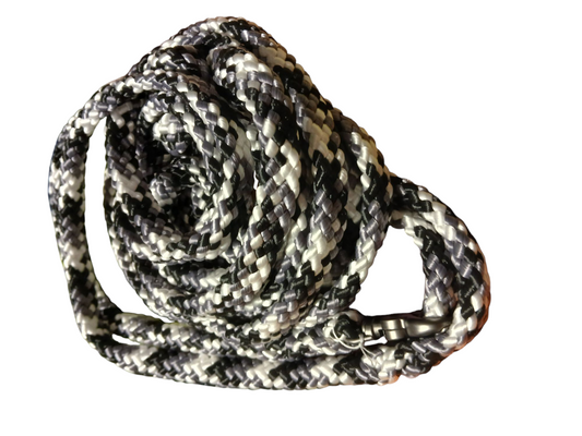 Einzelstück Hundeleine 12mm flach PPM Hohlgeflecht 5,50m lang