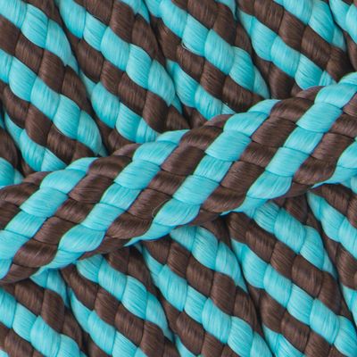 Einzelstück Hundeleine 12mm flach PPM Hohlgeflecht 3,80m lang 2 farbig