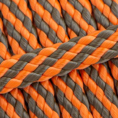 Einzelstück Hundeleine 12mm flach PPM Hohlgeflecht 4,20m lang