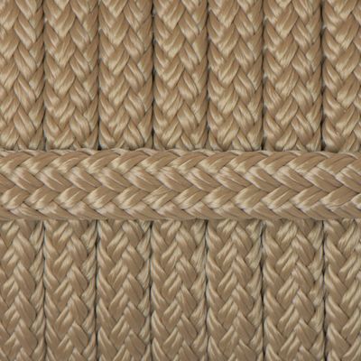 Einzelstück Hundeleine 8mm flach PPM Hohlgeflecht 4,00m lang