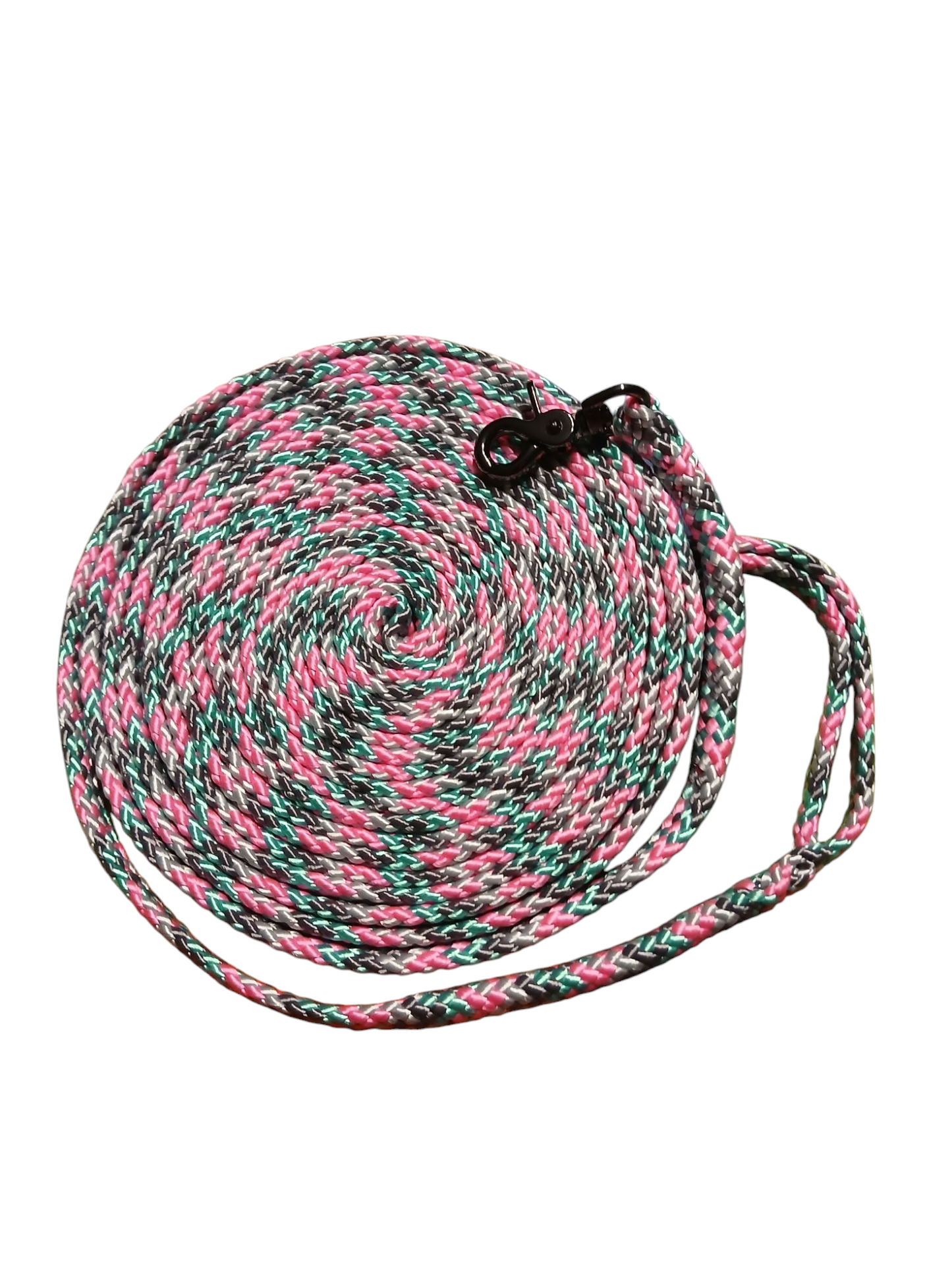 Einzelstück Hundeleine 8mm flach PPM Hohlgeflecht 7,30m lang