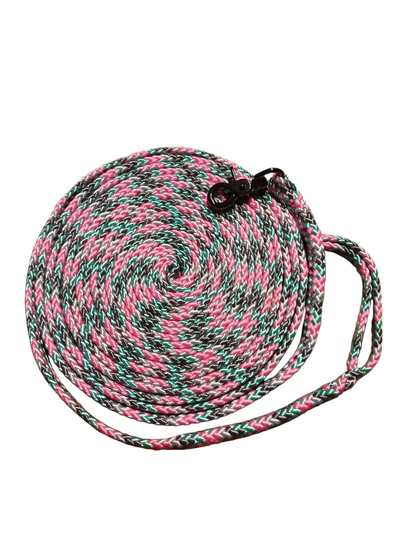 Einzelstück Hundeleine 8mm flach PPM Hohlgeflecht 7,30m lang