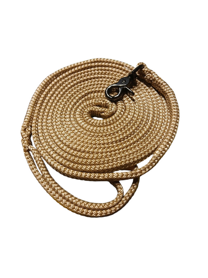 Einzelstück Hundeleine 8mm flach PPM Hohlgeflecht 4,00m lang