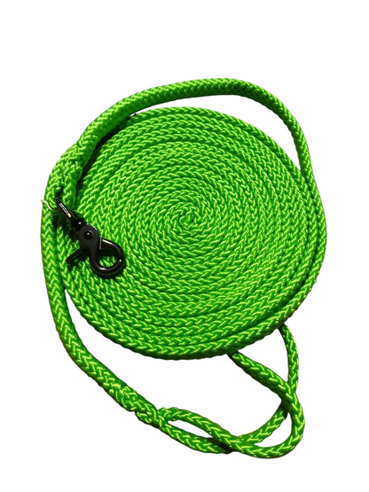 Einzelstück Hundeleine 8mm flach PPM Hohlgeflecht 5,60m lang