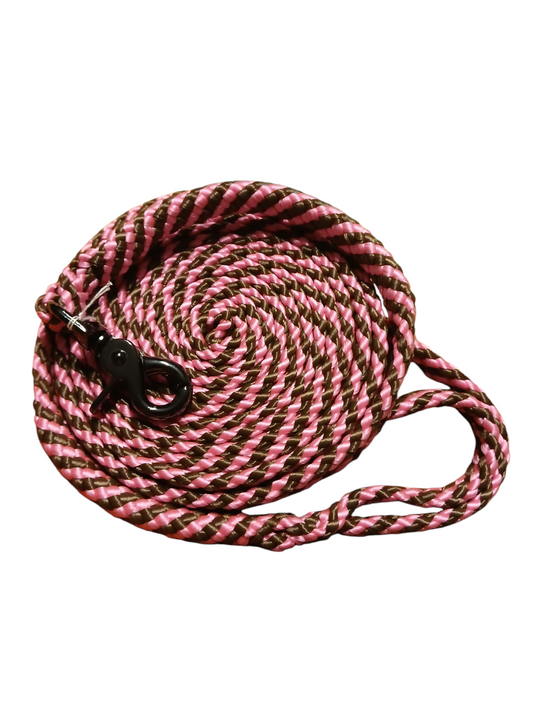 Einzelstück Hundeleine 8mm flach PPM Hohlgeflecht 3,20m lang