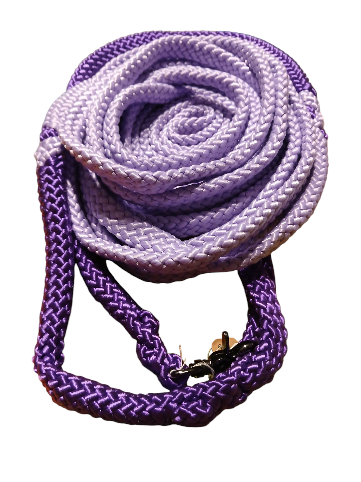 Einzelstück Hundeleine 12mm flach PPM Hohlgeflecht 8,80m lang 2 farbig