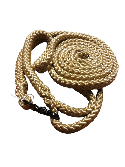 Einzelstück Hundeleine 12mm flach PPM Hohlgeflecht 2,40m lang