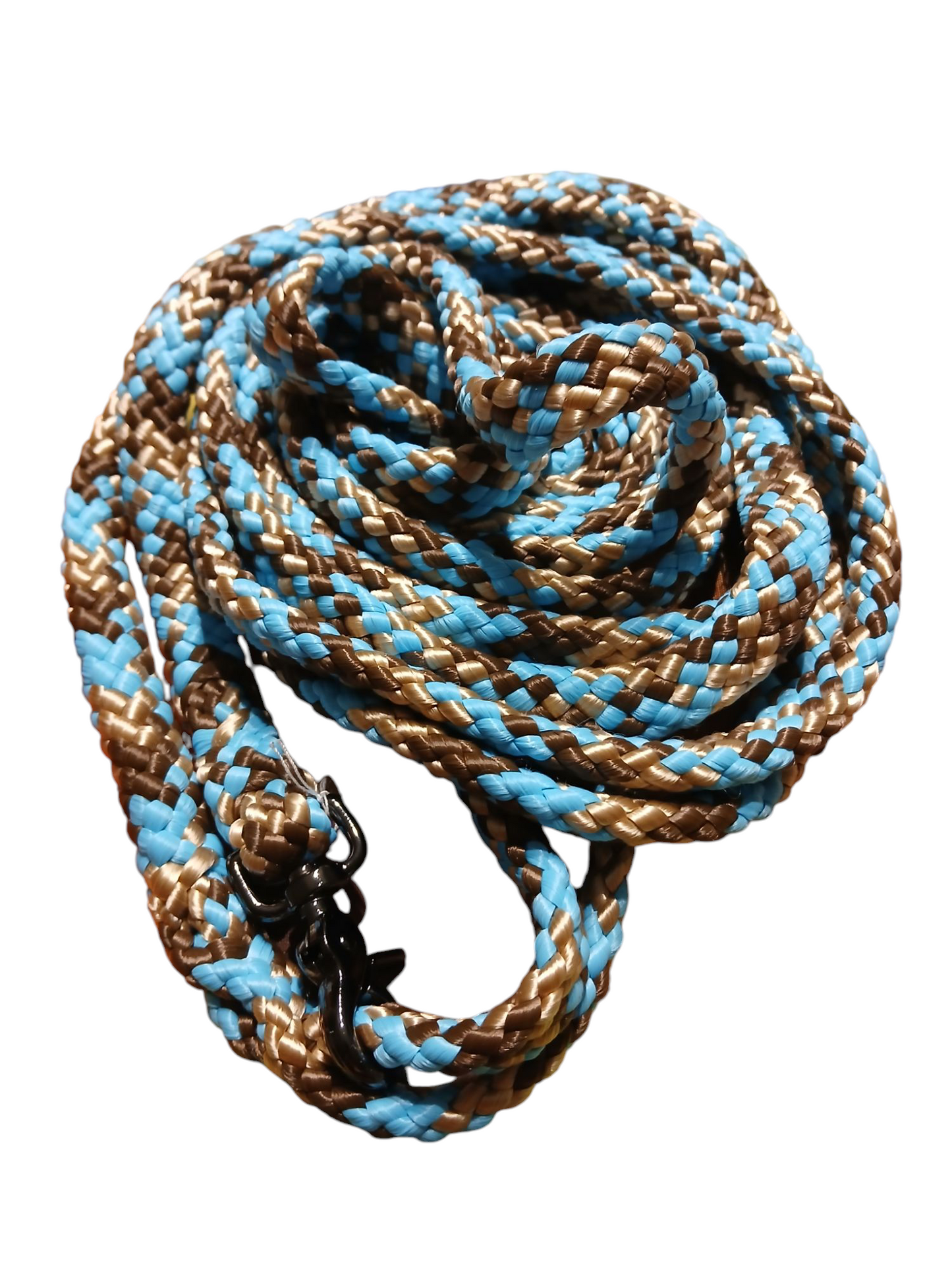 Einzelstück Hundeleine 12mm flach PPM Hohlgeflecht 5,00m lang