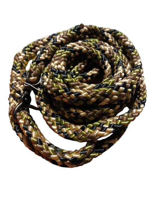 Einzelstück Hundeleine 12mm flach PPM Hohlgeflecht 3,90m lang