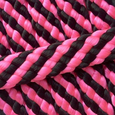 Einzelstück Hundeleine 8mm flach PPM Hohlgeflecht 3,20m lang