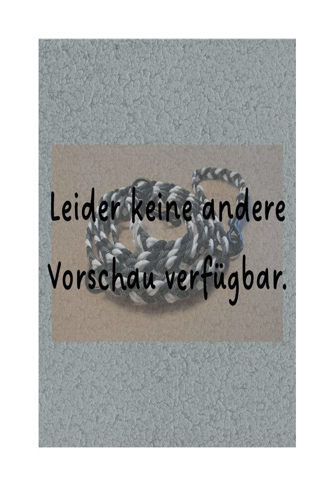 Einzelstück Hundeleine 12mm flach PPM Hohlgeflecht 3,50m lang
