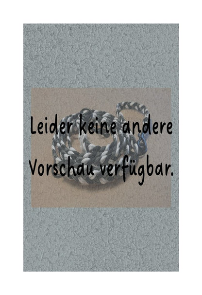 Einzelstück Hundeleine 12mm flach PPM Hohlgeflecht 3,50m lang